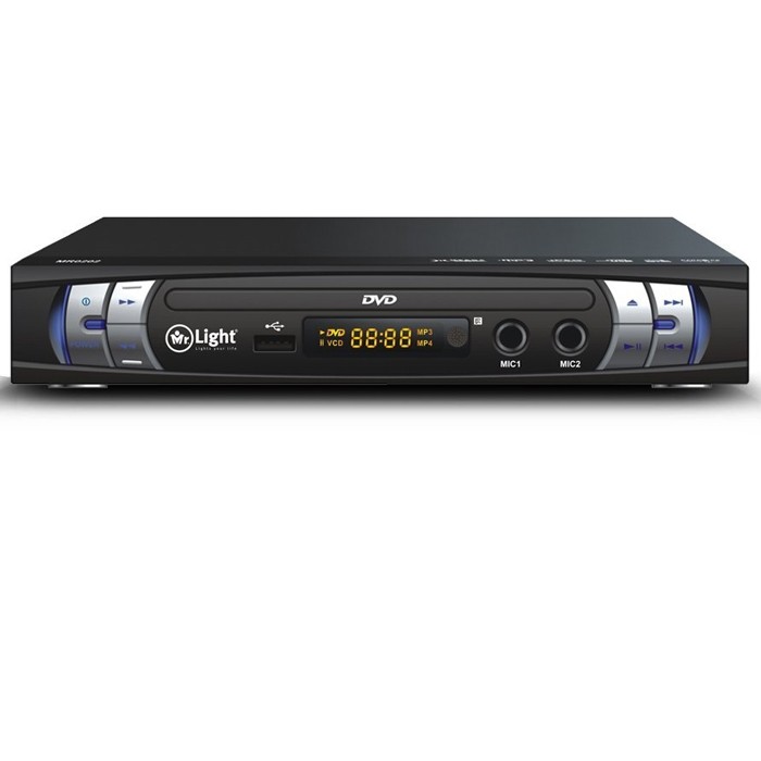 Mr Light 02 5 1 Dvd Player With Karaoke Mic Usb Reader Usb Copy Function